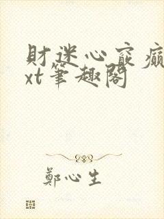 财迷心窍癫婆txt笔趣阁封面