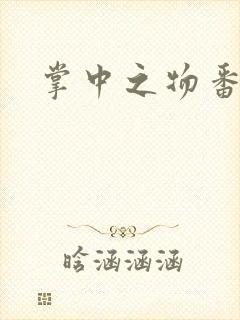 掌中之物番外封面