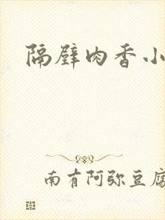 隔壁肉香小说封面