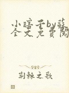 小瞎子by苏软全文免费阅读