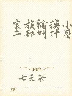家族轮换小说第二部叫什么名字
