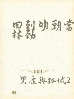 回到明朝当王爷林劲