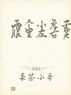 两个小兔子在衣服里左右晃