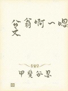 公翁啊～嗯啊h文