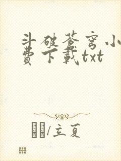 斗破苍穹小说免费下载txt