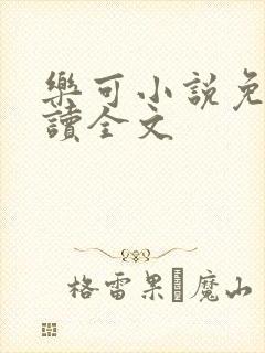 乐可小说免费阅读全文封面