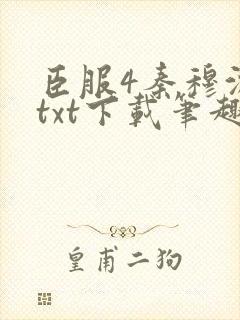 臣服4秦穆沈流txt下载笔趣阁