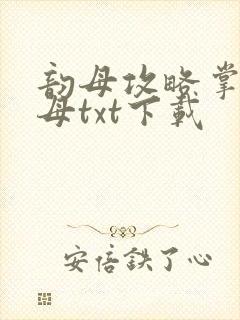 韵母攻略掌中美母txt下载