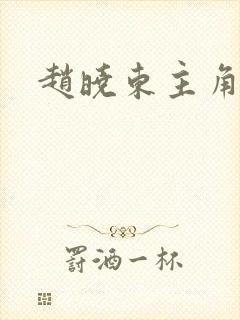 赵晓东主角小说