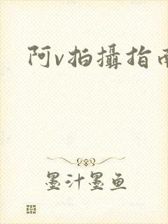 阿v拍摄指南