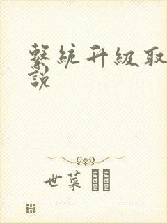 系统升级取液小说