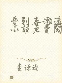 爱到春潮滚滚来小说免费阅读