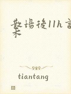 散场后11h言禾