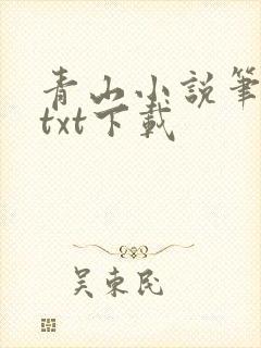 青山小说笔趣阁txt下载