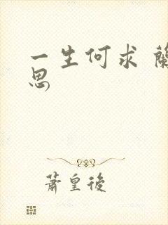 一生何求 兰思思