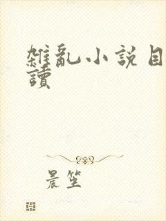 杂乱小说目录阅读