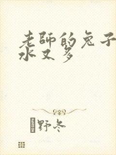 老师的兔子又软水又多