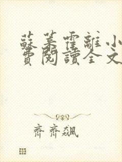 苏莱霍离小说免费阅读全文