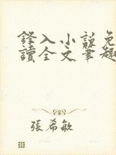 锋入小说免费阅读全文笔趣阁