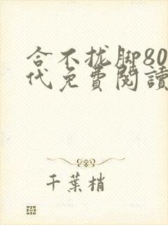 合不拢脚80年代免费阅读笔趣阁