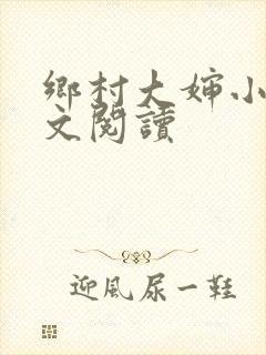 乡村大婶小说全文阅读封面