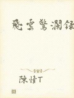 飞云惊澜录