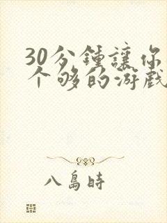 30分钟让你桶个够的游戏软件封面