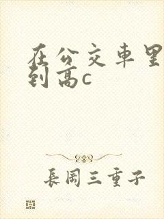 在公交车里c弄到高c