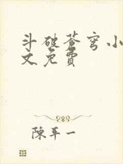 斗破苍穹小说全文免费封面