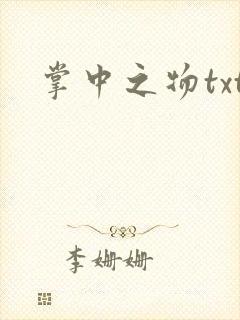 掌中之物txt封面