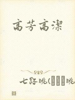 高芳高洁封面
