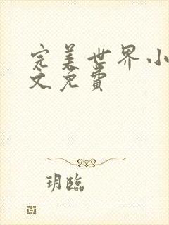 完美世界小说全文免费封面