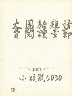 大团结亲情会免费阅读章节