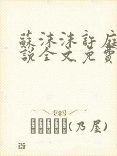 苏沫沫许庭川小说全文免费阅读