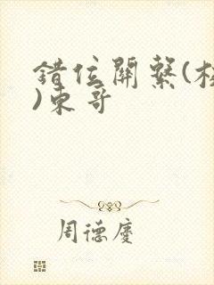 错位关系(校园)东哥封面