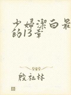 少妇洁白最刺激的13章