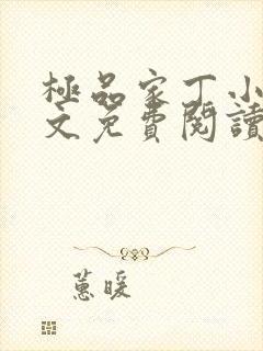 极品家丁小说全文免费阅读