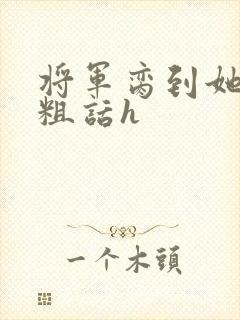 将军脔到她哭h粗话h