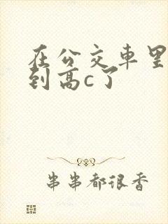 在公交车里c弄到高c了