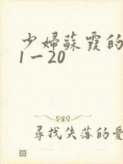 少妇苏霞的沉沦1一20