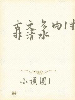 古文多肉1对n非清水