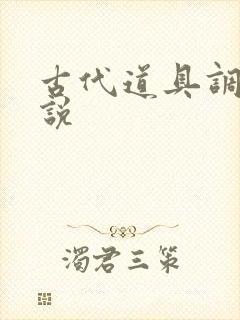 古代道具调教小说封面