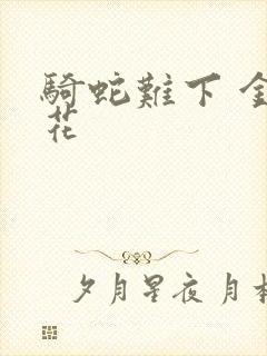 骑蛇难下 金银花