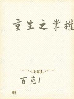 重生之掌权天下