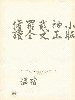 修罗武神小说阅读全文正版