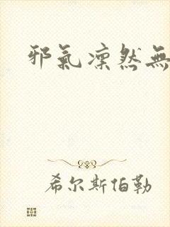 邪气凛然无弹窗