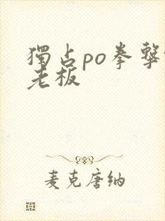 独占po拳击馆老板