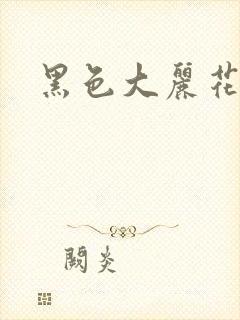 黑色大丽花图片