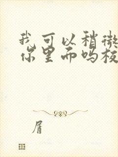 我可以稍微放进你里面吗校园版封面