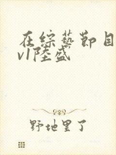 在综艺节目里1v1陆盛封面